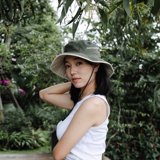 Bucket Hat H03 หมวกเดินป่า หมวกบัคเก็ตมีสายรัด