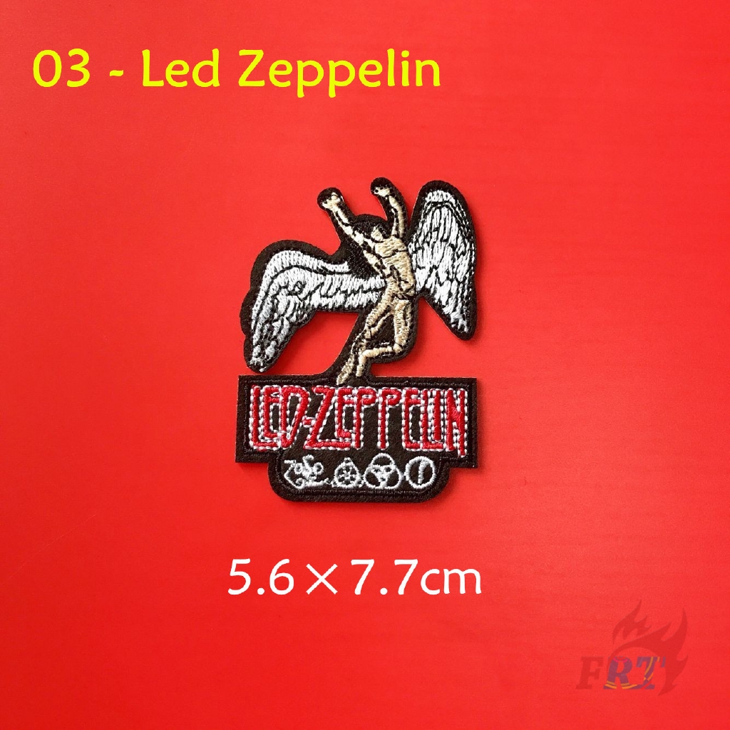 ☸ แผ่นป๊อป ร็อคแบนด์ รีดติดเสื้อ ☸ แผ่นแพทช์ รูป The Beatles Queen Led ...