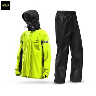 ภาพหน้าปกสินค้าERORO ชุดกันฝน มีแถบสะท้อนแสง รุ่น หมวกติดเสื้อ Waterproof Rain Suit เสื้อกันฝนมอเตอร์ไซค์ ที่เกี่ยวข้อง