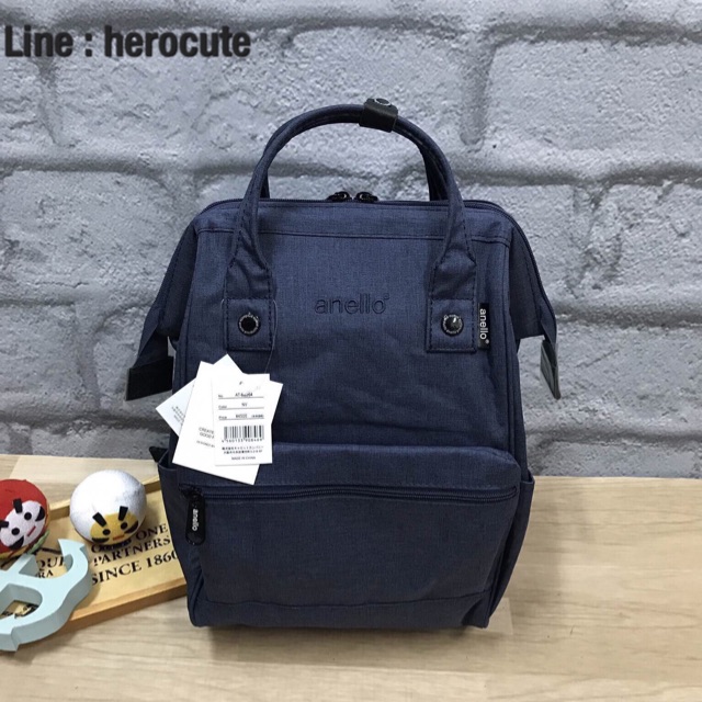 dense mottled polyester hinged clasp mini backpack Anello Mottled Polyester Mini Backpack ของแท้ ราคาถูก