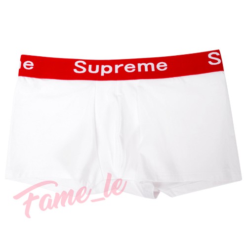 ภาพหน้าปกสินค้าแท้   กางเกงในชาย Supreme กางเกงใน ซูพรีม บ๊อกเซอร์ Boxer 100% (3ตัว 1กล่อง) เนื้อผ้านุ่ม ซับเหงื่อได้ดี จากร้าน fema_le บน Shopee