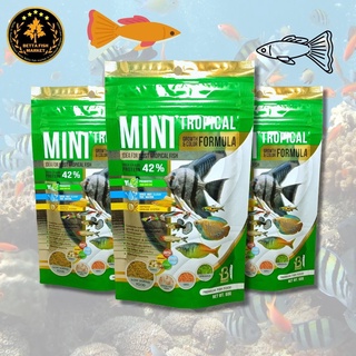 BOOST MINI TROPICAL GROWTH&amp;COLOR อาหารสำหรับปลาสวยงามขนาดเล็ก สูตร เร่งโต และเร่งสี 60 g.