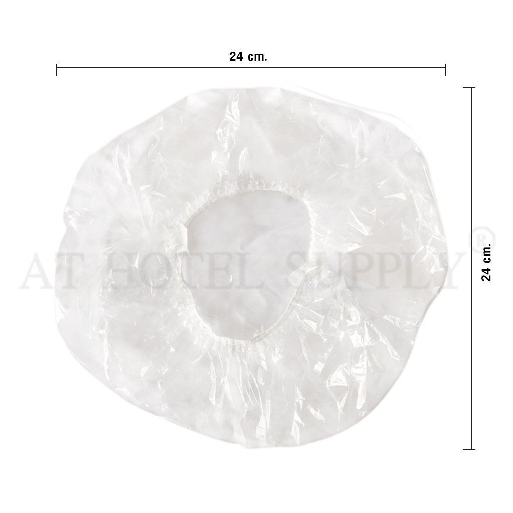 หมวกอาบน้ำ-แบบบรรจุภัณฑ์รูปผุ้หญิง-ไม่พิมพ์โลโก้โรงแรม-รีสอร์ท-และอพาร์ทเม้น-ชิ้นละ-1-75-บาท-100-ใบ