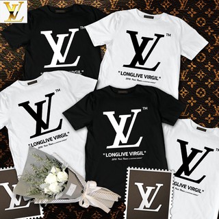 เสื้อยืดสกรีน LV ป้ายห้อย ผ้าcotton100%  เสื้อยืดงานป้าย งานเกรดดีที่สุด