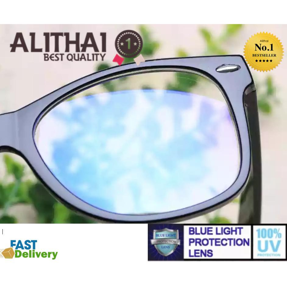 alithai-แว่นตากรองแสง-แว่นกรองแสง-กรอบแว่นตา-แฟชั่น-เกาหลี-ทรง-square-รุ่น-abandon-black