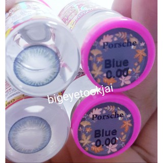 💖 Kitty Kawaii Porsche blue violet Contactlens บิ๊กอาย คอนแทคเลนส์ ราคาถูก แถมตลับฟรี