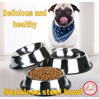 ภาพหน้าปกสินค้าชามสแตนเลสสำหรับสัตว์เลี้ยง ชามสแตนเลส Pet stainless steel bowl ที่เกี่ยวข้อง