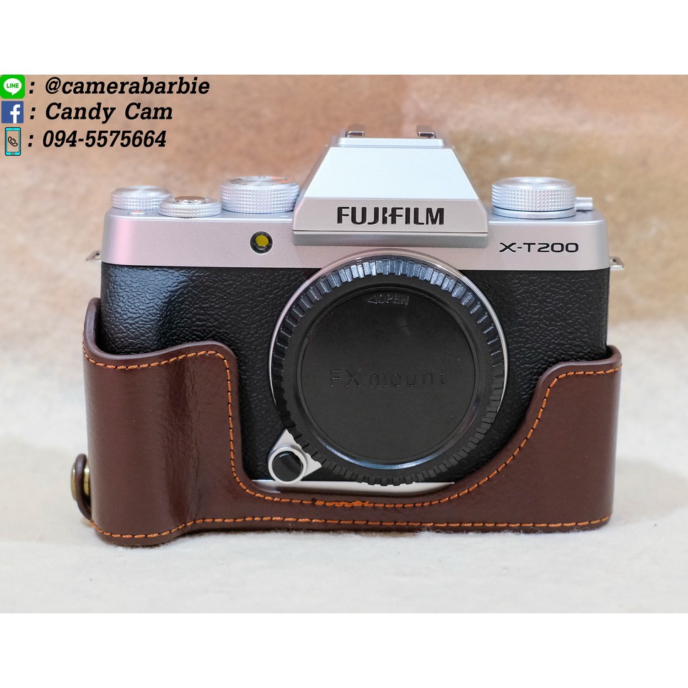 half-case-เคสหนัง-หนังแท้-fujifilm-xt200