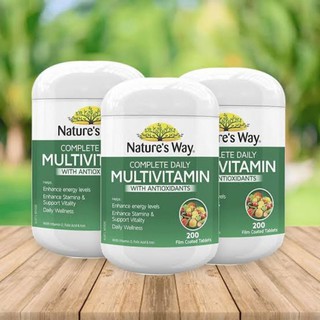 ภาพขนาดย่อของภาพหน้าปกสินค้าวิตามินบีรวม อาหารเสริม Multivitamin Nature's Way with Antioxidants วิตามิน วิตามินบำรุงร่างกาย ออสเตรียเลีย วิตามินรวม จากร้าน suayprincessshop บน Shopee ภาพที่ 5