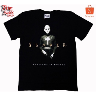 เสื้อยืดผ้าฝ้ายพรีเมี่ยม เสื้อวง Slayer 3989 เสื้อวงดนตรี เสื้อวงร็อค เสื้อนักร้อง