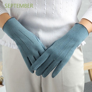 สินค้า September ถุงมือขนแกะอเนกประสงค์ หลายสี สไตล์เกาหลี สำหรับผู้หญิง