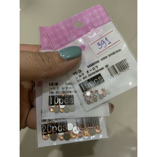 สินค้า เพชรติดเล็บ(391)Sllk(COLORS)เพชรสวารอฟสกี้(นำเข้าจากญีาปุ่น)ฐานแบน