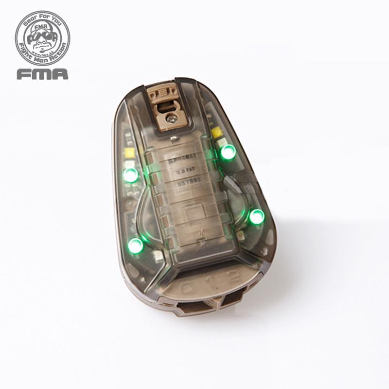FMA HEL-STAR6 Gen III สีเขียวความปลอดภัยเพื่อการอยู่รอดแฟลชไฟกีฬากลางแจ้งอุปกรณ์ 1286