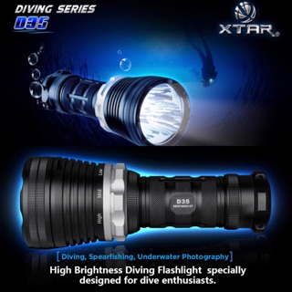 Diving Flashlight XTAR D35 2800lm 78500cd Throw Beam 560m