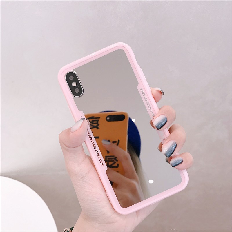 Fashion Mirror เคส Soft Case iPhone 11 Pro Max 6 Plus 6S Plus 7 Plus 8 ...