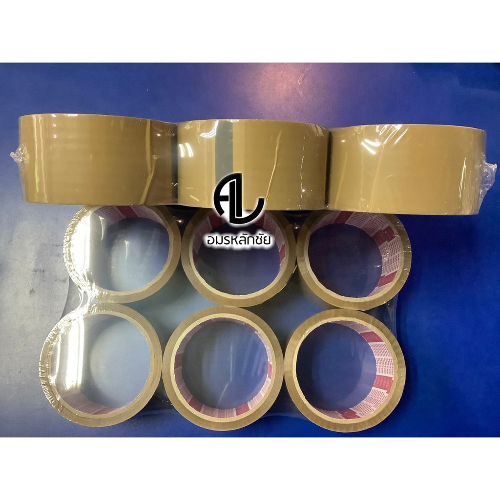 เทปกาวติดลัง-opp-tape-สีใส-สีชา-เทปกาวสีน้ำตาล-เทปกาวใส-เทปติดพัสดุ-เทปปิดลัง