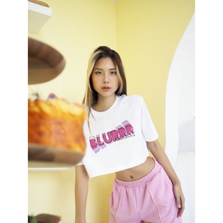 BLURRR Echo (white) Crop top