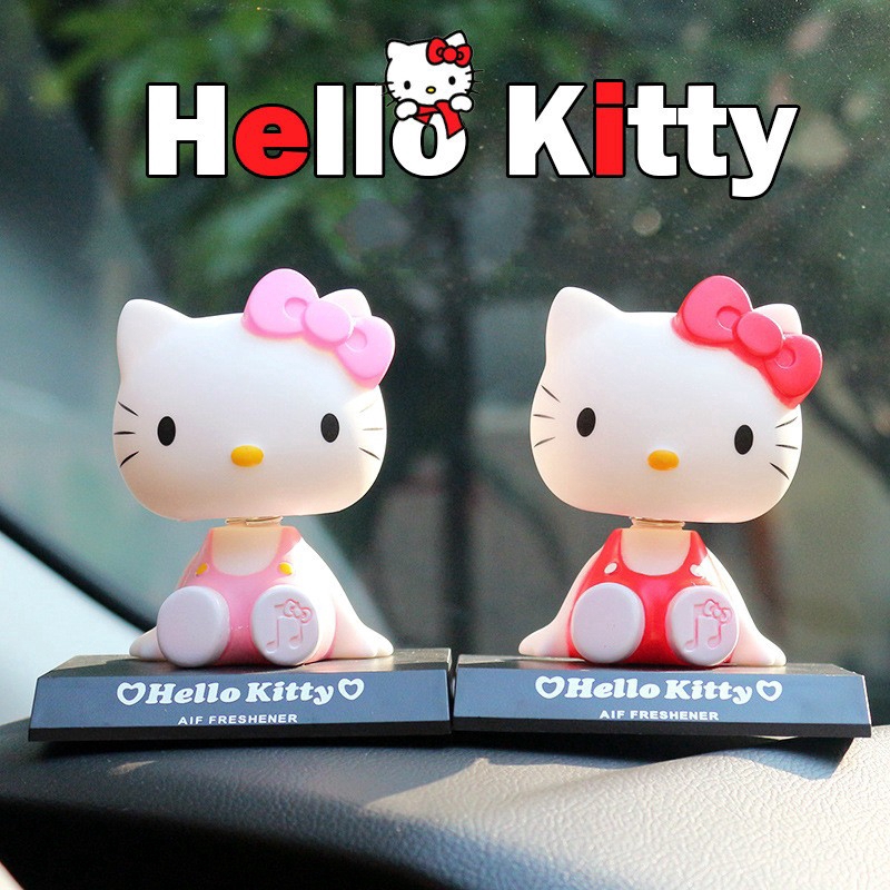 ภาพหน้าปกสินค้าโมเดลตุ๊กตา Hello Kitty สำหรับตกแต่งรถยนต์