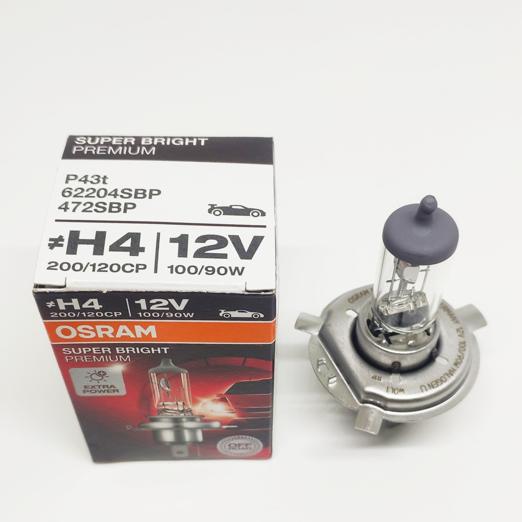 หลอดไฟ-h4-12v-100-90w-osram-แท้100-1หลอด-หลอดไฟหน้าh4