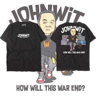 เสื้อยืดผู้ชาย JHON WIT V.8 XP. เสื้อยืดลายล้อเลียนการเมือง ค่าส่งถูก S-5XL