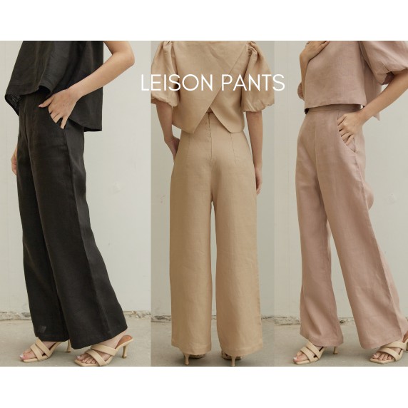 ashwood-leison-pants-กางเกงขายาวเอวสูงขากว้าง