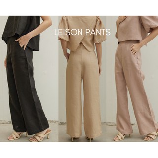 ASHWOOD Leison Pants กางเกงขายาวเอวสูงขากว้าง