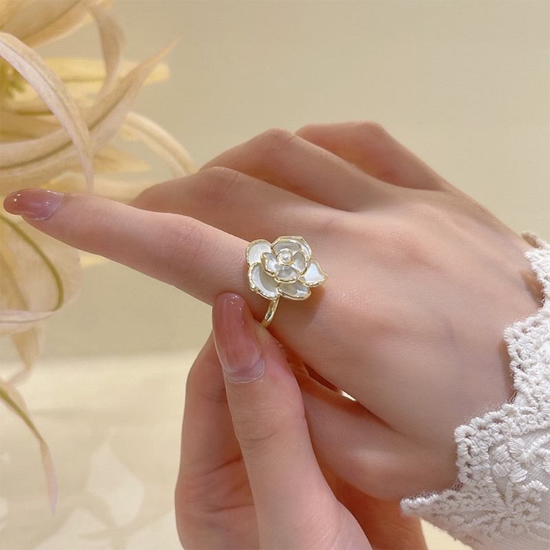 แหวนนิ้วชี้-รูปดอกคามิเลีย-คุณภาพสูง-หรูหรา-สไตล์ฝรั่งเศส-เรโทร-แฟชั่นสําหรับผู้หญิง