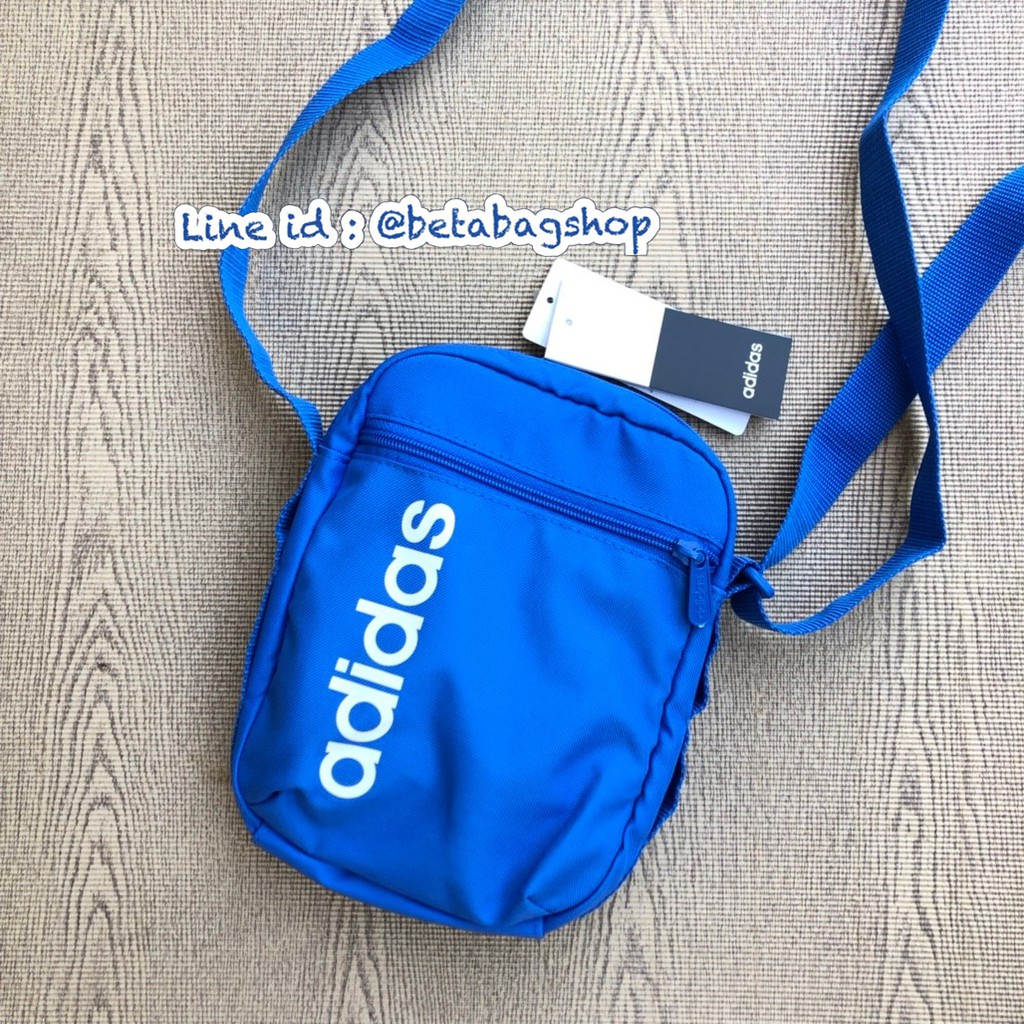 Adidas แท้ 100% ] กระเป๋า Adidas สะพายข้าง / กระเป๋าสะพายข้าง Adidas รุ่น  Lin Core Org มีสีดำ สีฟ้า สีชมพู | Shopee Thailand