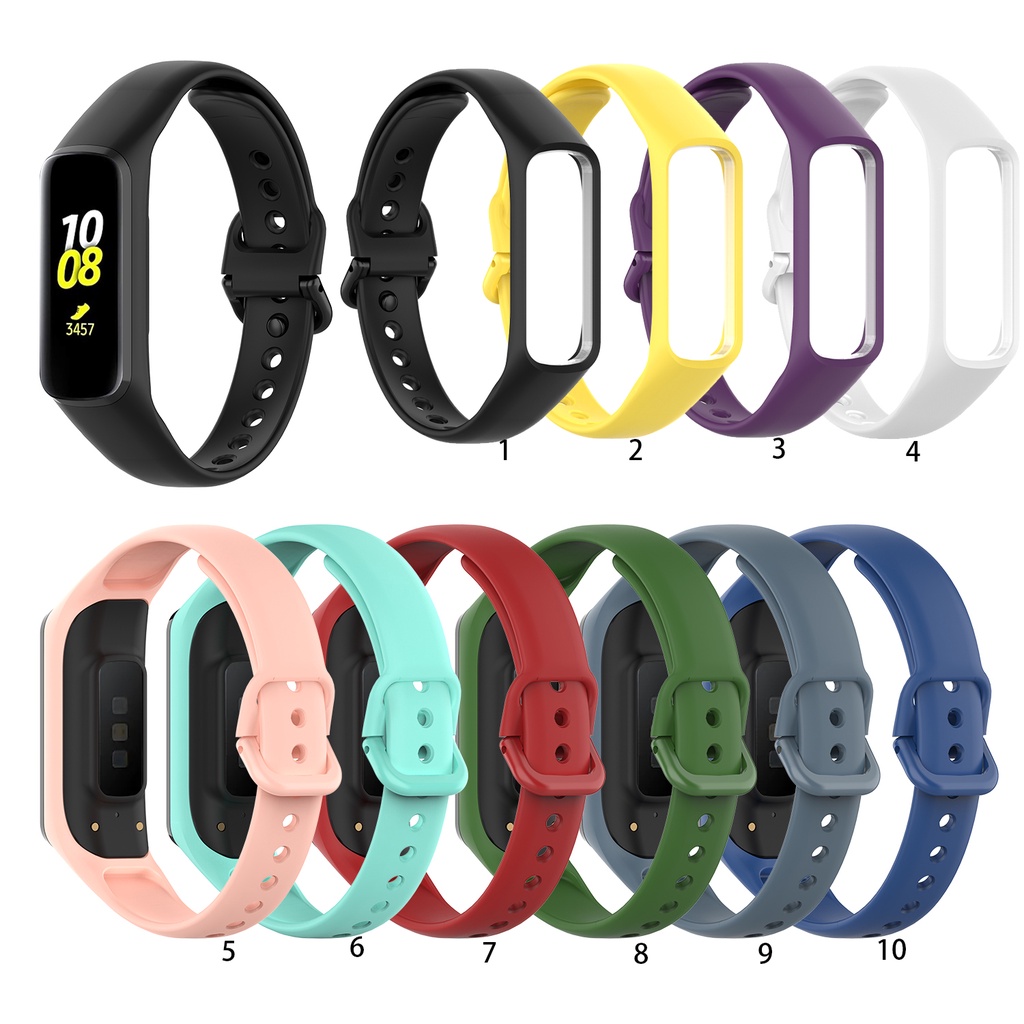 ภาพหน้าปกสินค้าสายรัดข้อมือซิลิโคนอ่อนสำหรับเปลี่ยนสายกีฬาสำหรับ Samsung Galaxy Fit-e SM-R375 จากร้าน dinghanda.th บน Shopee