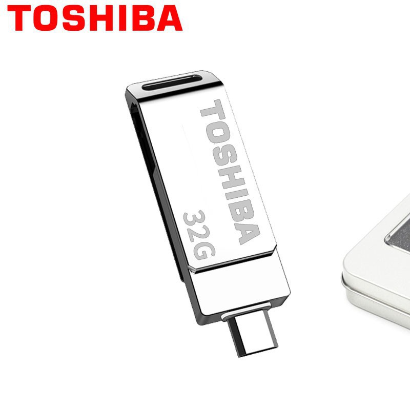 แฟลชไดรฟ์โลหะกันน้ํา-toshiba-1tb-usb-2-0-ตัวแปลง-type-c