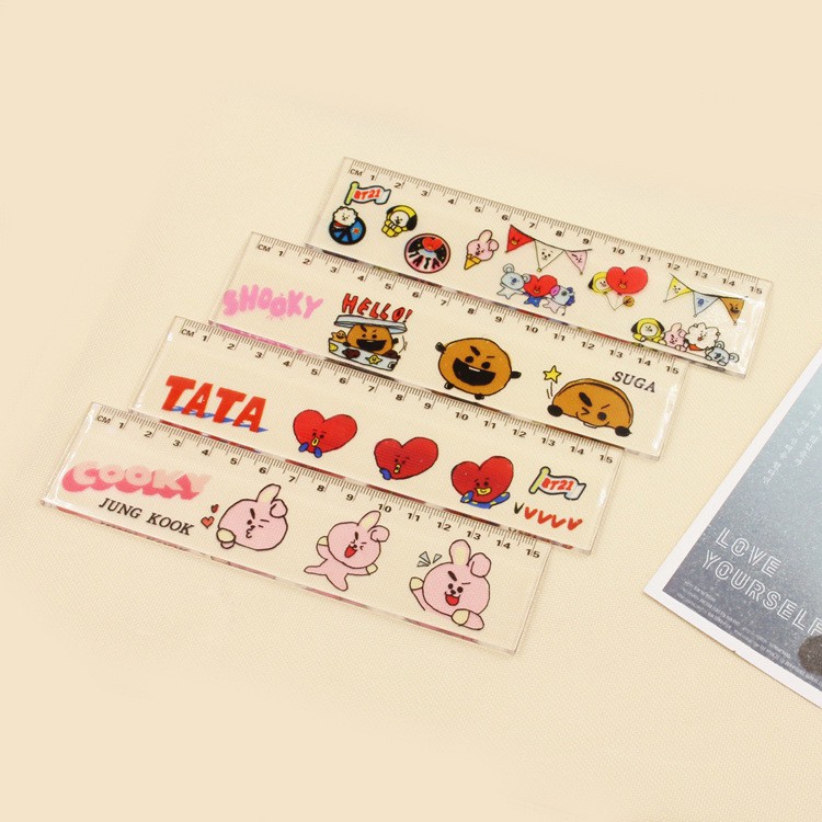 bestprice-1920-k-pop-bts-bt-21-got-7-ไม้บรรทัดสําหรับวัด