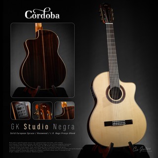 Cordoba GK Studio "Negra" กีตาร์ฟลาเมงโก้ รุ่น Top Solid (European Spruce / Rosewood) I พร้อมกระเป๋า