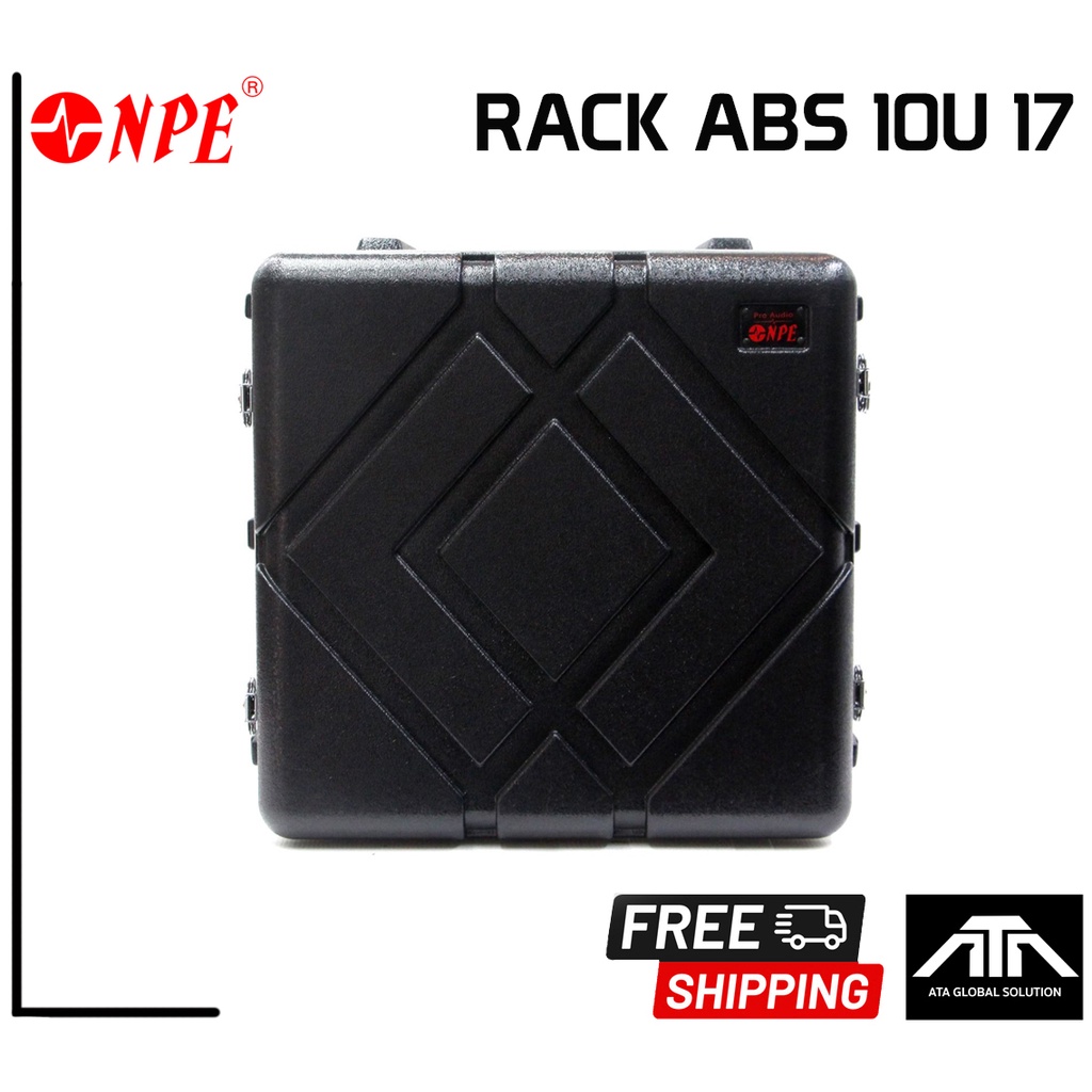 npe-rack-abs-10u-17-นิ้ว-แร็คใส่เครื่องเสียง-กล่องใส่เครื่องเสียง-แข็งแรง-กันน้ำ