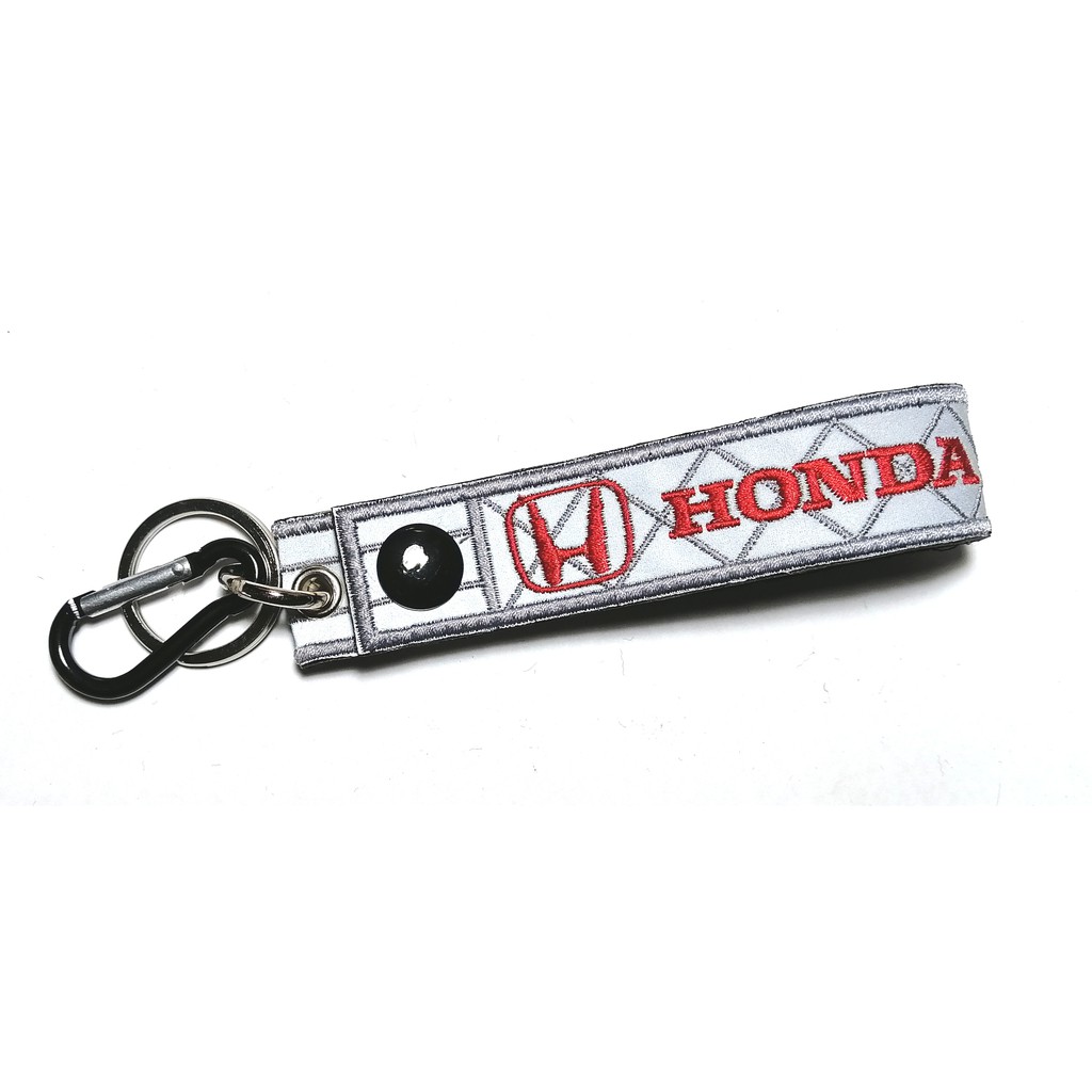 พวงกุญแจ รถยนต์ HONDA สะท้อนแสง ฮอนด้า CAR RACING REFLECTIVE KEYCHAIN ...