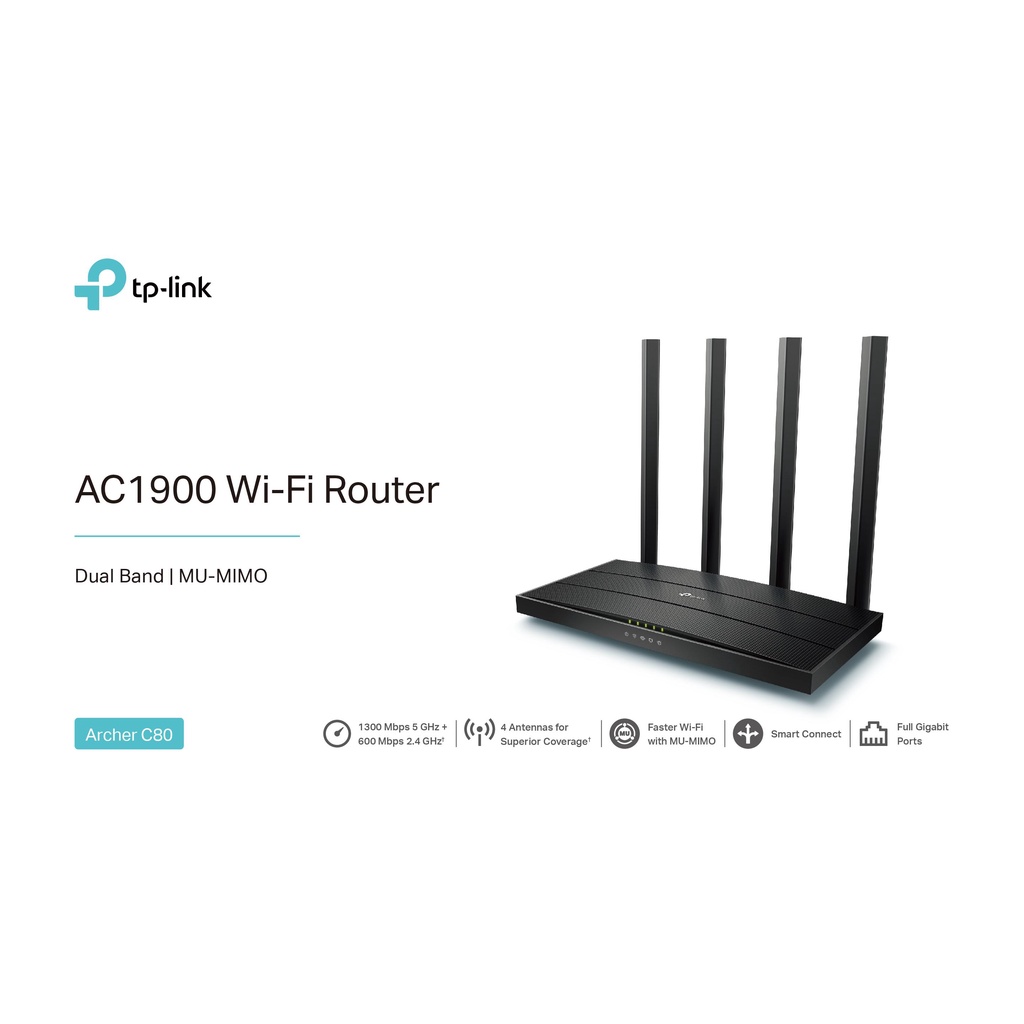 router-tp-link-archer-c80-wireless-ac1900-dual-band-gigabit-ของแท้รับประกันตลอดอายุการใช้งาน