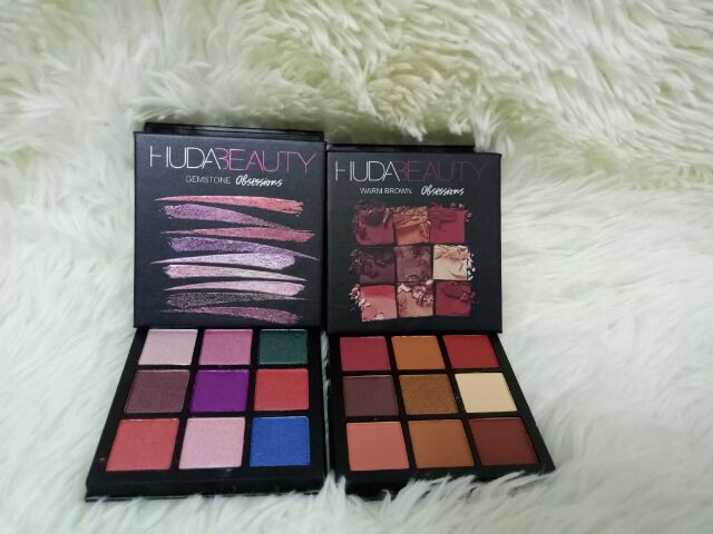 พร้อมส่ง-พาเรทตา-hudabeauty-9ช่อง-เนื้อดินน้ำมันสีสวยติดทนนาน