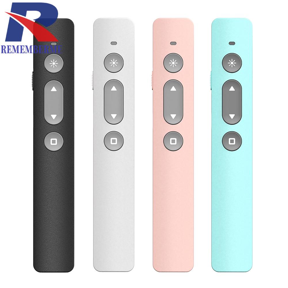 2.4ghz ปากกาพลิกไร้สาย PPT สไลด์ ชาร์จ USB Powerpoint Clicker Pointer ...