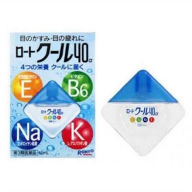 rohto-cool-vita40-eyedrop-น้ำตาเทียมญี่ปุ่น-ยาหยอดตาญี่ปุ่น-กล่องสีฟ้า-ความเย็นที่ระดับ-5