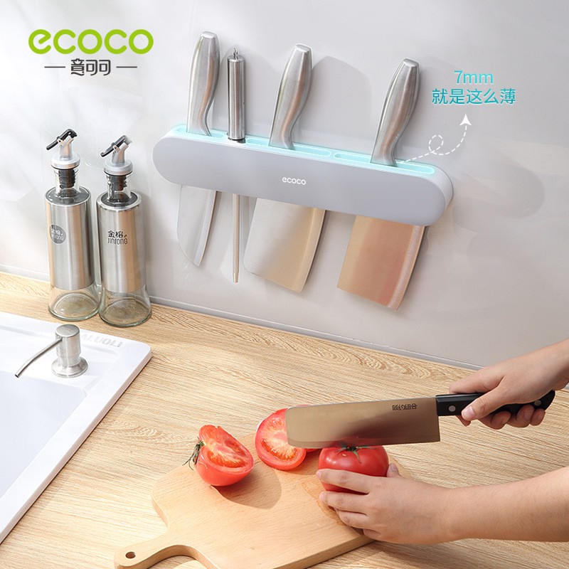 ecoco-ที่ใส่มีดที่-ใส่มีดที่ใส่มีดติดผนัง-อุปกรณ์ครัวกรงตะเกียบ-ชั้นวางของ-ในตัวชั้นเก็บของอเนกประสงค์