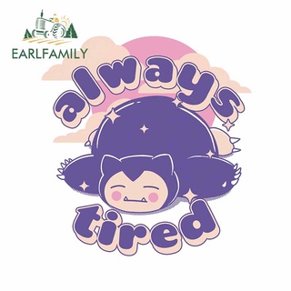 Earlfamily สติกเกอร์ไวนิล ลายการ์ตูนกราฟฟิติ 13 ซม. x 12.1 ซม. สําหรับตกแต่งรถยนต์ รถจักรยานยนต์