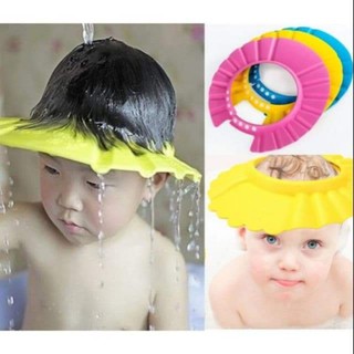 หมวกเด็กกันน้ำเข้าตาเวลาอาบน้ำ หมวกกันแชมพู DBBM-0012