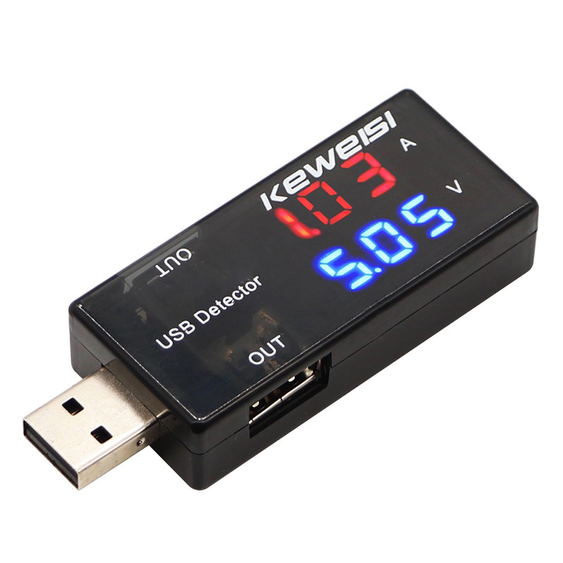 1pcs USB Charger Doctor Current แรงดันไฟฟ้าชาร์จเครื่องตรวจจับแบตเตอรี่ ...