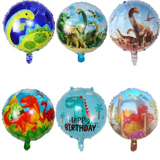 ลูกโป่งฟอยล์ รูปไดโนเสาร์ Jurassic Park Air Globos ขนาด 18 นิ้ว ของเล่นสําหรับเด็กผู้ชาย ตกแต่งบ้าน ปาร์ตี้วันเกิด 1 ชิ้น