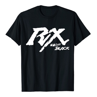 เสื้อยืดโอเวอร์ไซส์Lyzh เสื้อยืดผ้าฝ้าย 100% นิ่ม ระบายอากาศ พิมพ์ลาย Kamen Rider RX Edenoi Dex สีดํา ไซซ์ EU แฟชั่นฤดูร