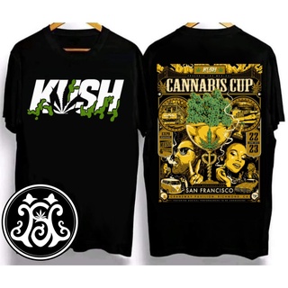 ผ้าฝ้าย 100%เสื้อยืด kush เสื้อยืดสุดเท่ Crew neck T-shirt. Oversized T-shirt เสื้อยืดผ้าคอตตอน V.13S-3XL