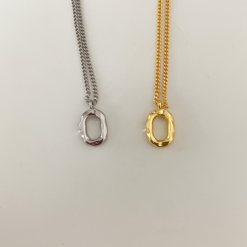 โค้ด-x8sfxj-ลด-20-a-piece-สร้อยนิกเกิลฟรี-สร้อยชุบเงิน-nickel-free-matt-necklace-434