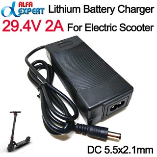 อะแดปเตอร์ ชาร์จไฟ Lithium Battery Charger 29.4V 2A หัวขนาด DC 5.5 * 2.1mm สำหรับ สกู๊ตเตอร์ไฟฟ้า (Electric Scooter)