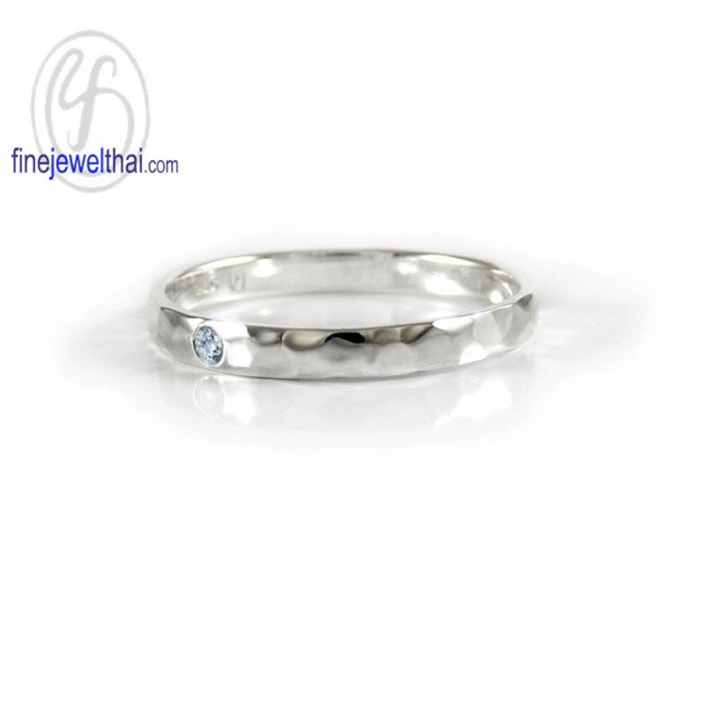 finejewelthai-แหวนอะความารีน-แหวนพลอย-แหวนเงินแท้-พลอยประจำเดือนเกิด-aquamarine-silver-ring-birthstone-r1228aq