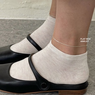 ภาพขนาดย่อของภาพหน้าปกสินค้า(anklet,สร้อยข้อเท้า) : SILVER925 ANKLET ANKLE CHAIN / สร้อยข้อเท้าเงินแท้ สร้อยข้อเท้า กำไลข้อเท้า / YOUR WISHLIST จากร้าน your.wishlisttt บน Shopee ภาพที่ 4