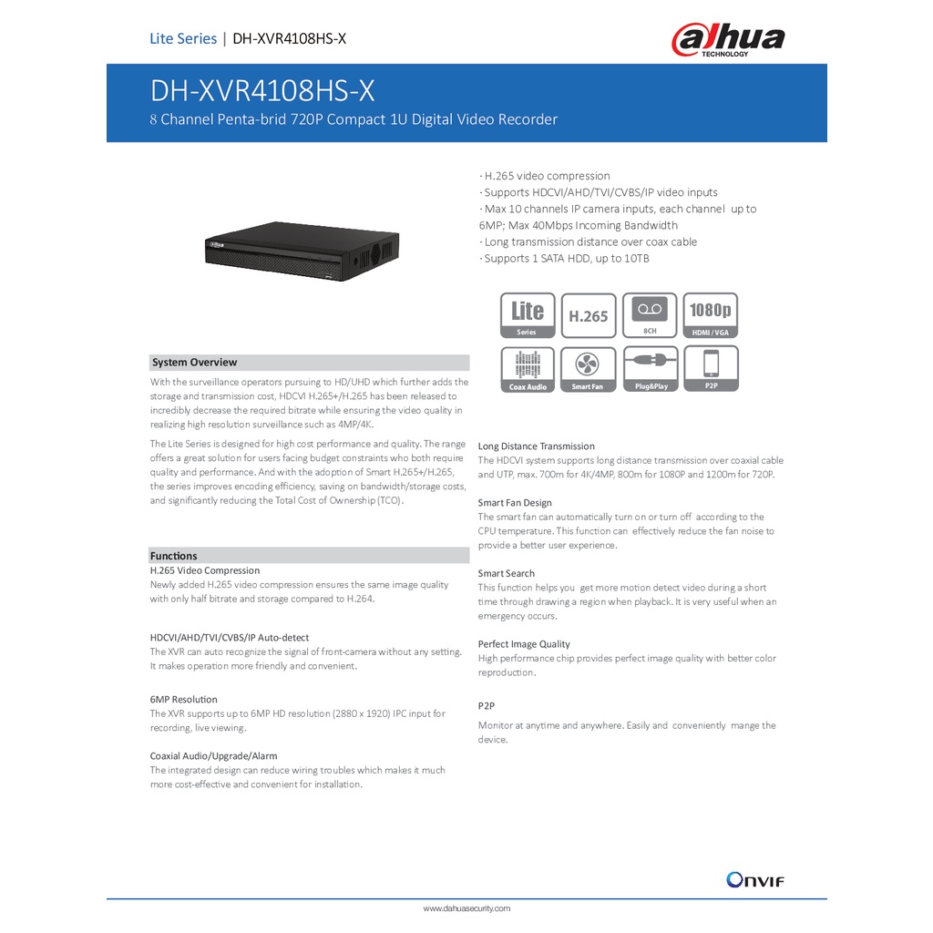 เครื่องบันทึก-dahua-dvr-8-ช่อง-dh-xvr4108hs-i-ประกันศูนย์ไทย-3-ปี-free-ดูออนไลน์ผ่านมือถือและคอมพิวเตอร์